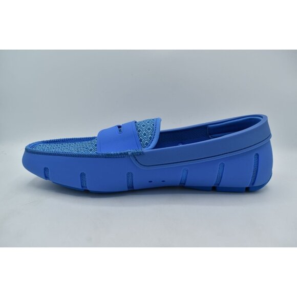 SWIMS Mens Size 9 Sail Blue Printed Penny Slip On Loafers Shoes - Picture 7 of 13